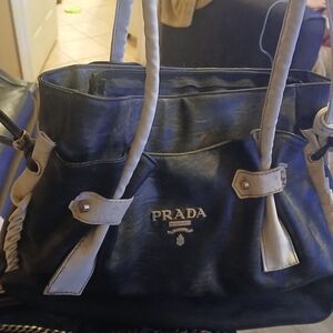 Prada Black and White Women's Bag